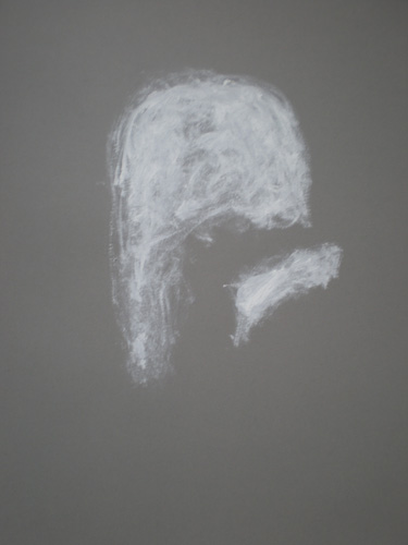 Head 10, Oil on paper, 2012